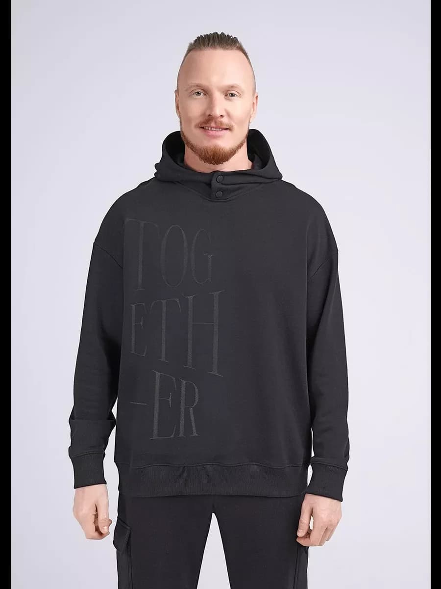 Толстовка плотный футер с капюшоном