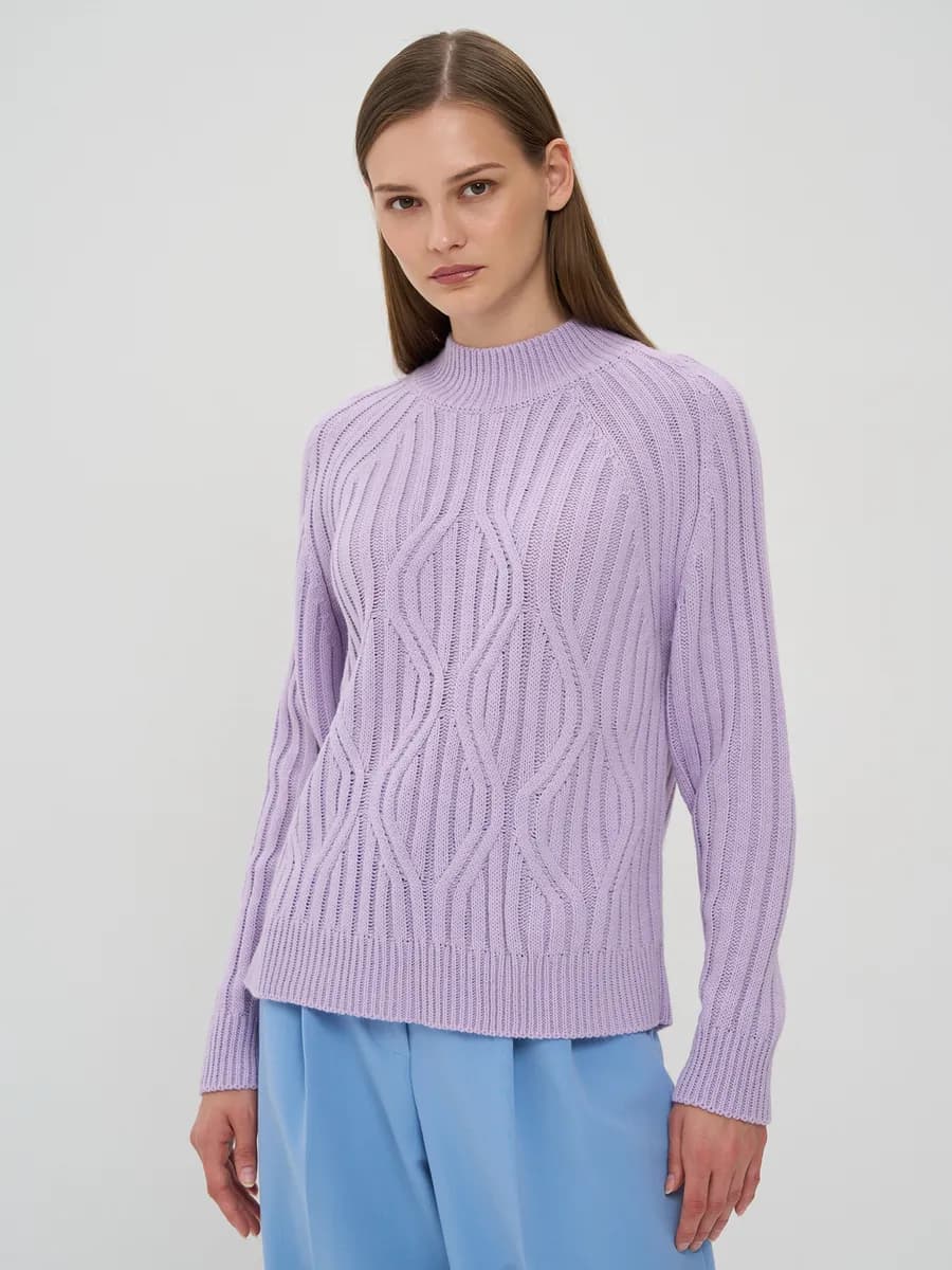 Джемпер вязаный теплый - фото 1