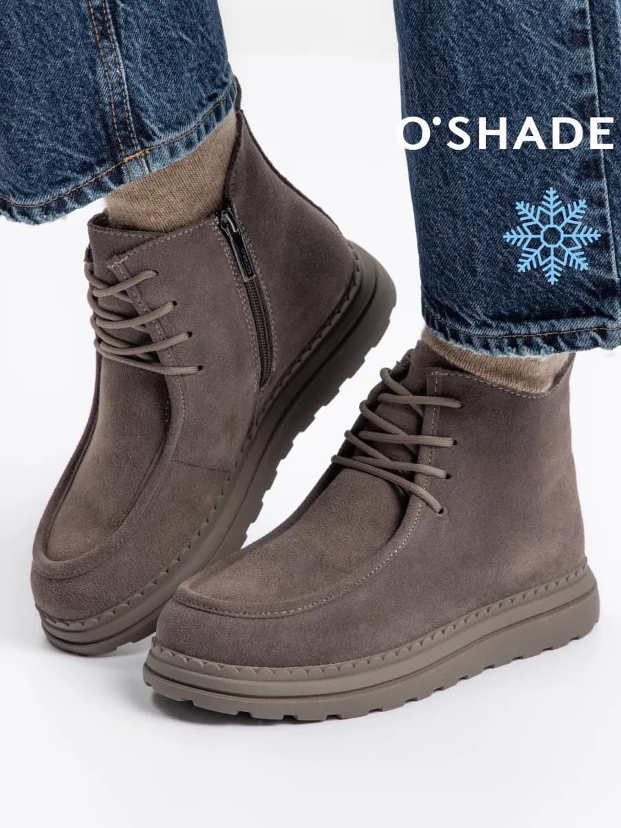 O'SHADE Ботинки зимние женские замшевые