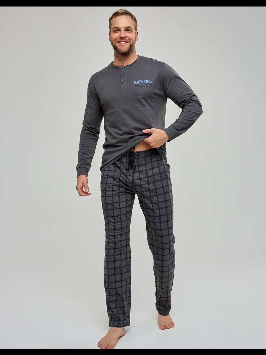 Турецкая пижама с брюками на новый год - фото 1