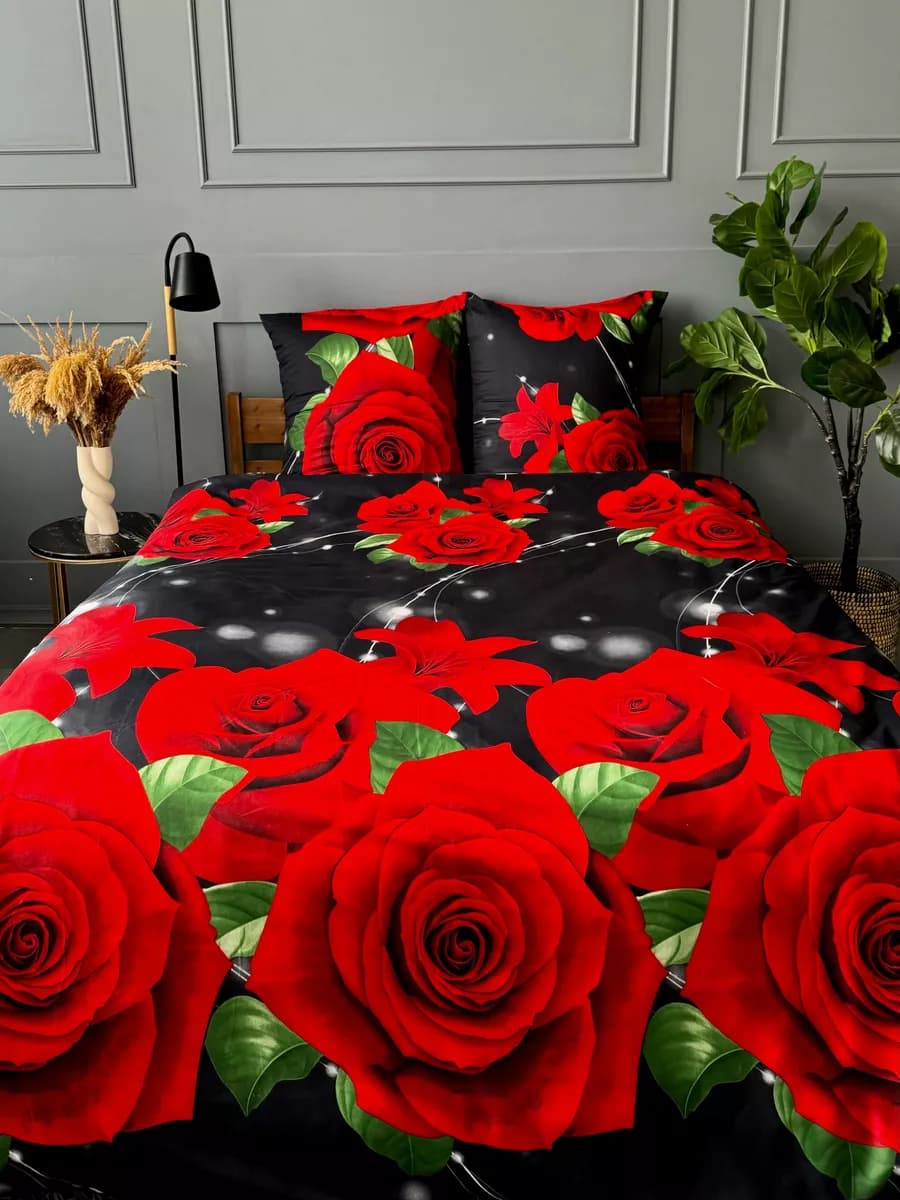 Постельное белье 2 спальное с европростыней,наволочки 70х70