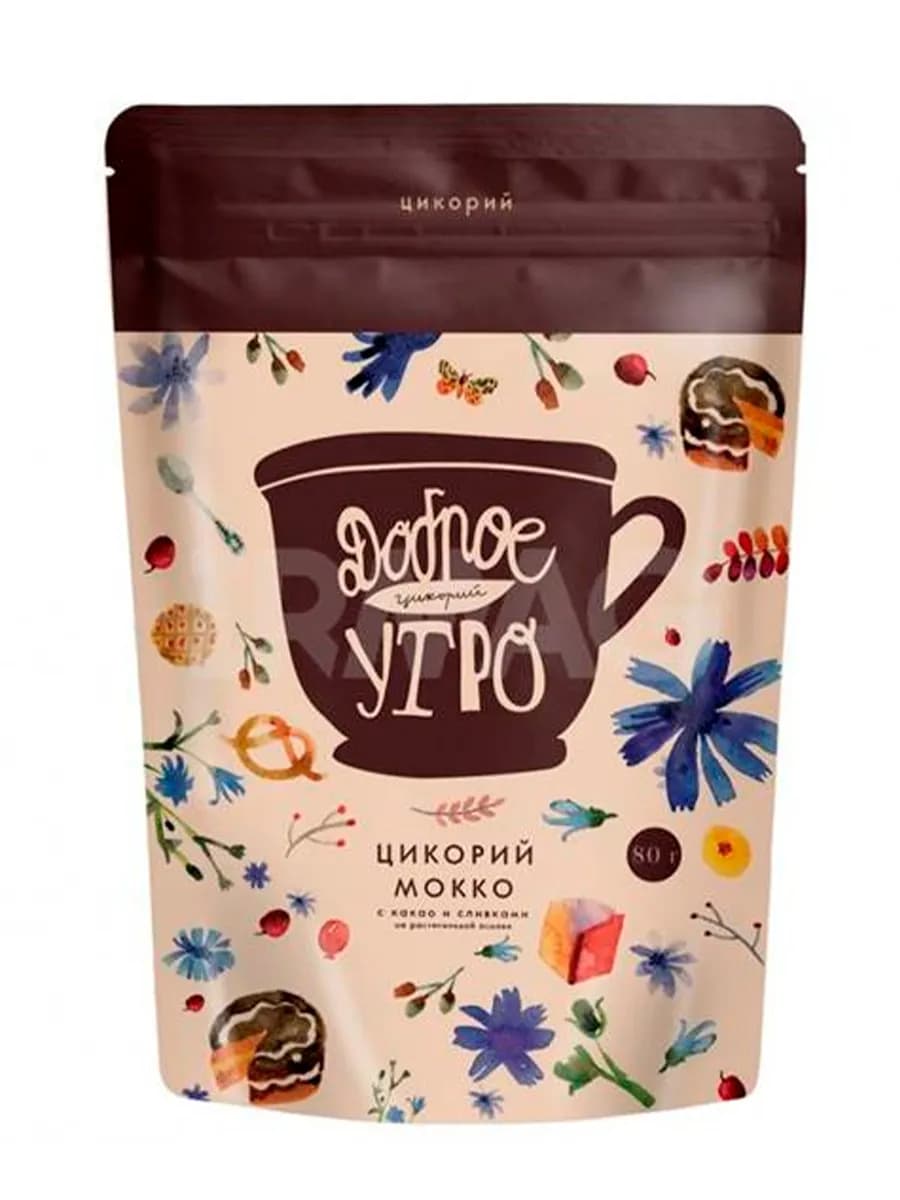 Растворимый цикорий натуральный Мокко, 80 г