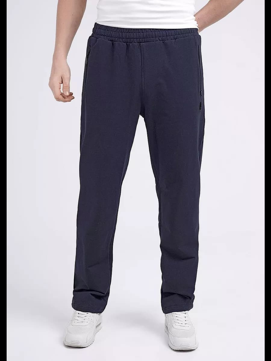 Брюки прямые спортивные хлопок