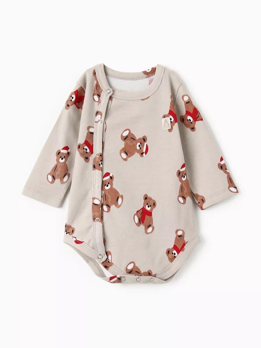 Боди новогодний для новорожденных