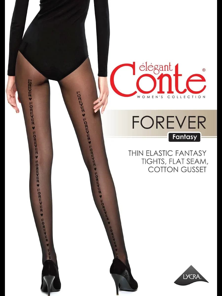Колготки FOREVER с надписью 20 den цвет Nero