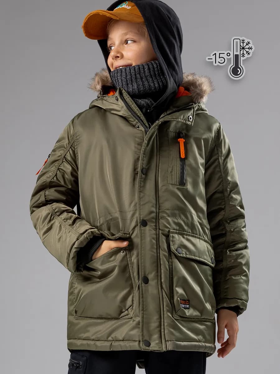 Куртка демисезонная парка с капюшоном