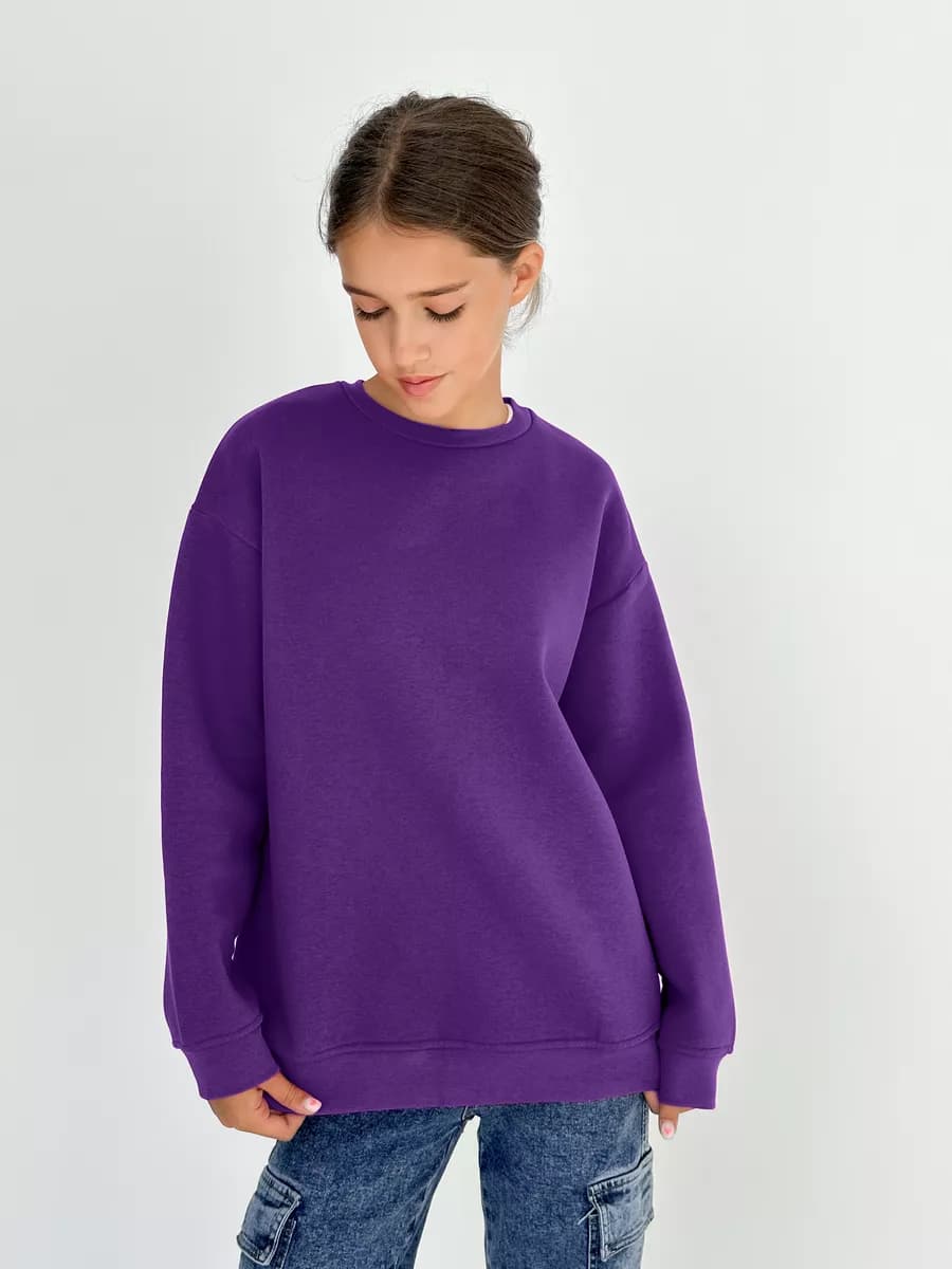 Свитшот оверсайз для подростка с начесом