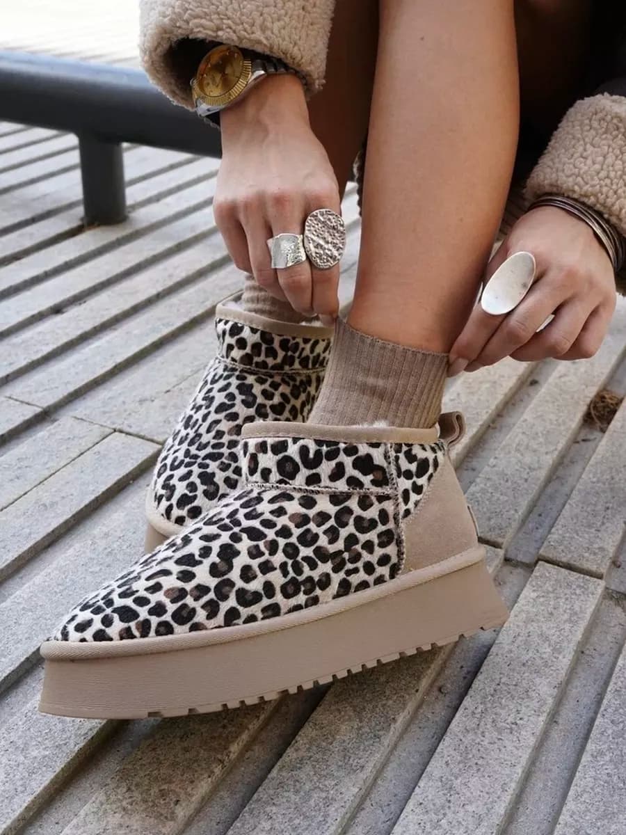 Угги зимние на платформе