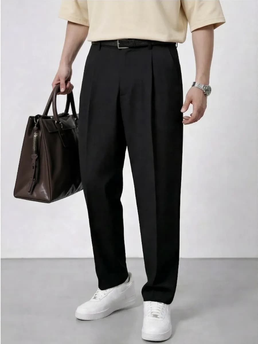 Брюки классические широкие