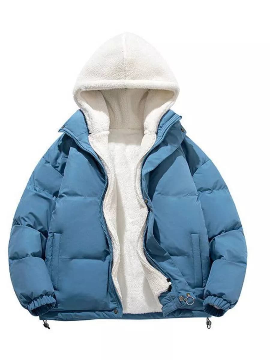 Куртка с меховым капюшоном - фото 1