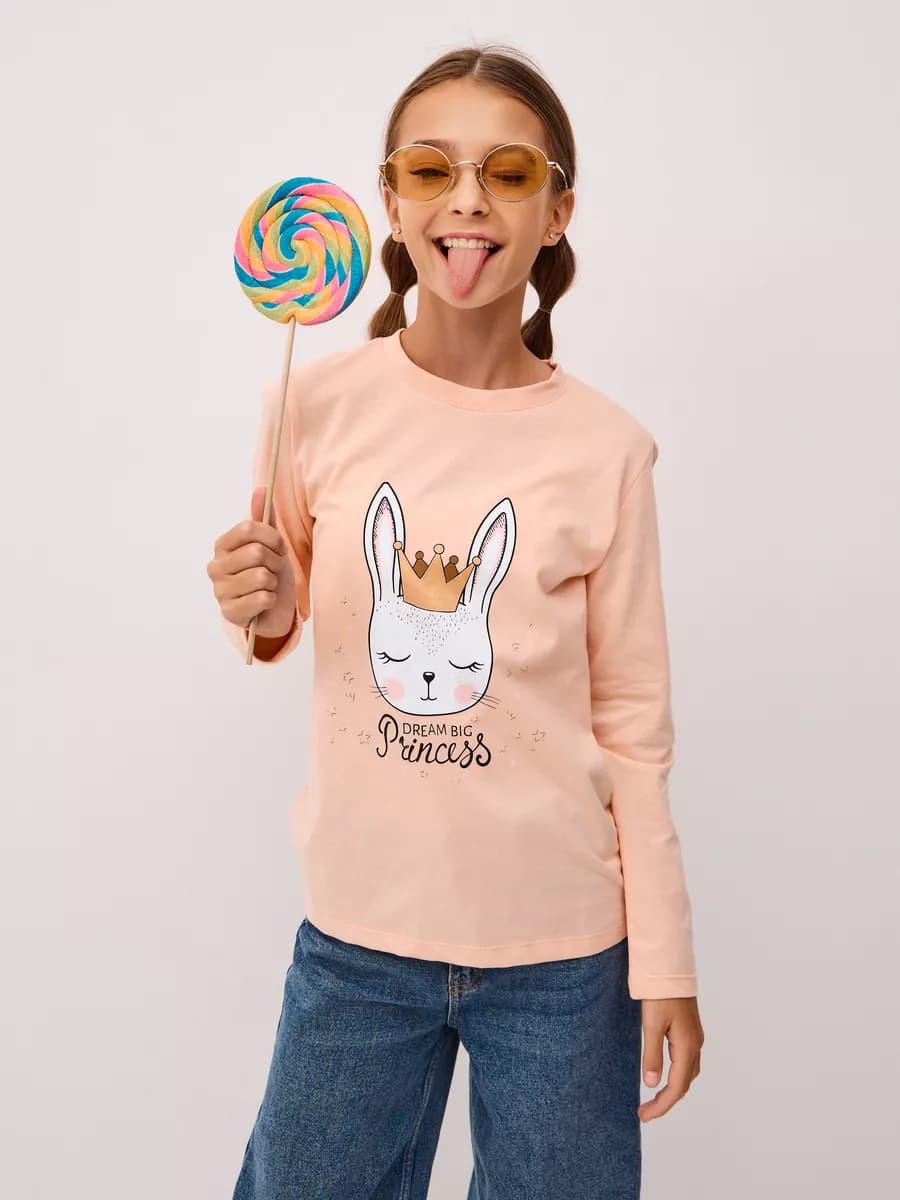 Футболка с длинным рукавом лонгслив хлопок