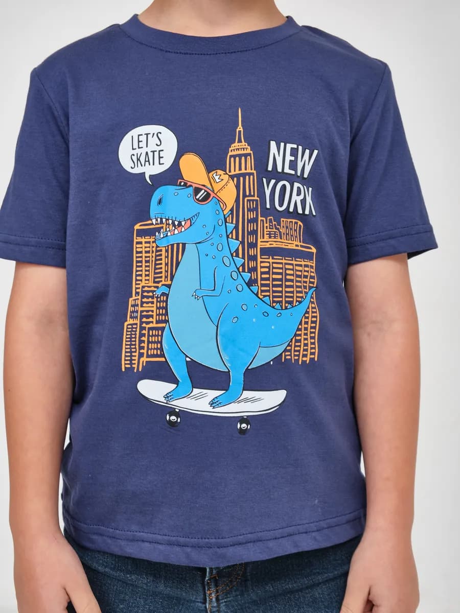 Футболка с принтом хлопок