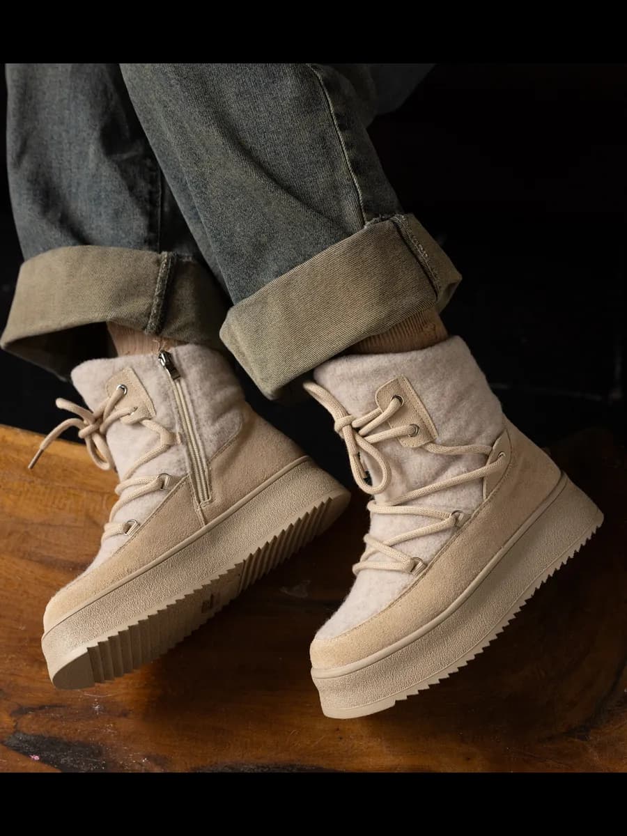 Ботинки угги зимние замшевые