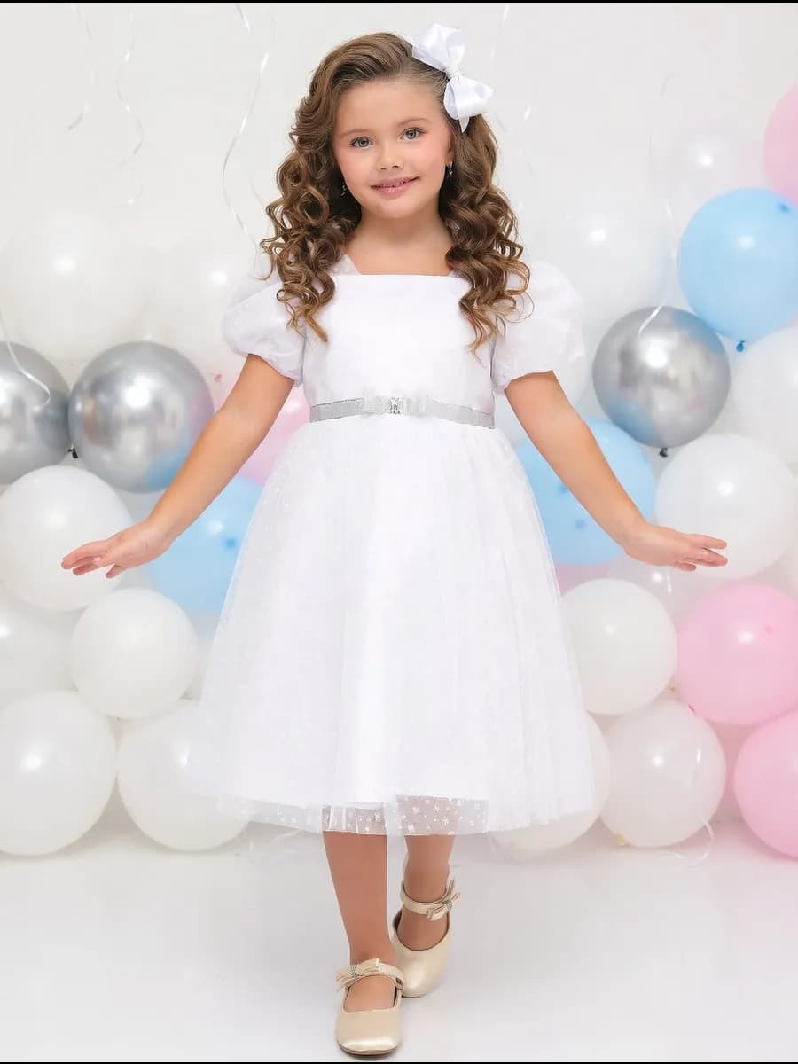 Платье нарядное снежинка новогоднее