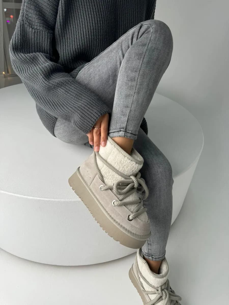 Угги зимние замшевые