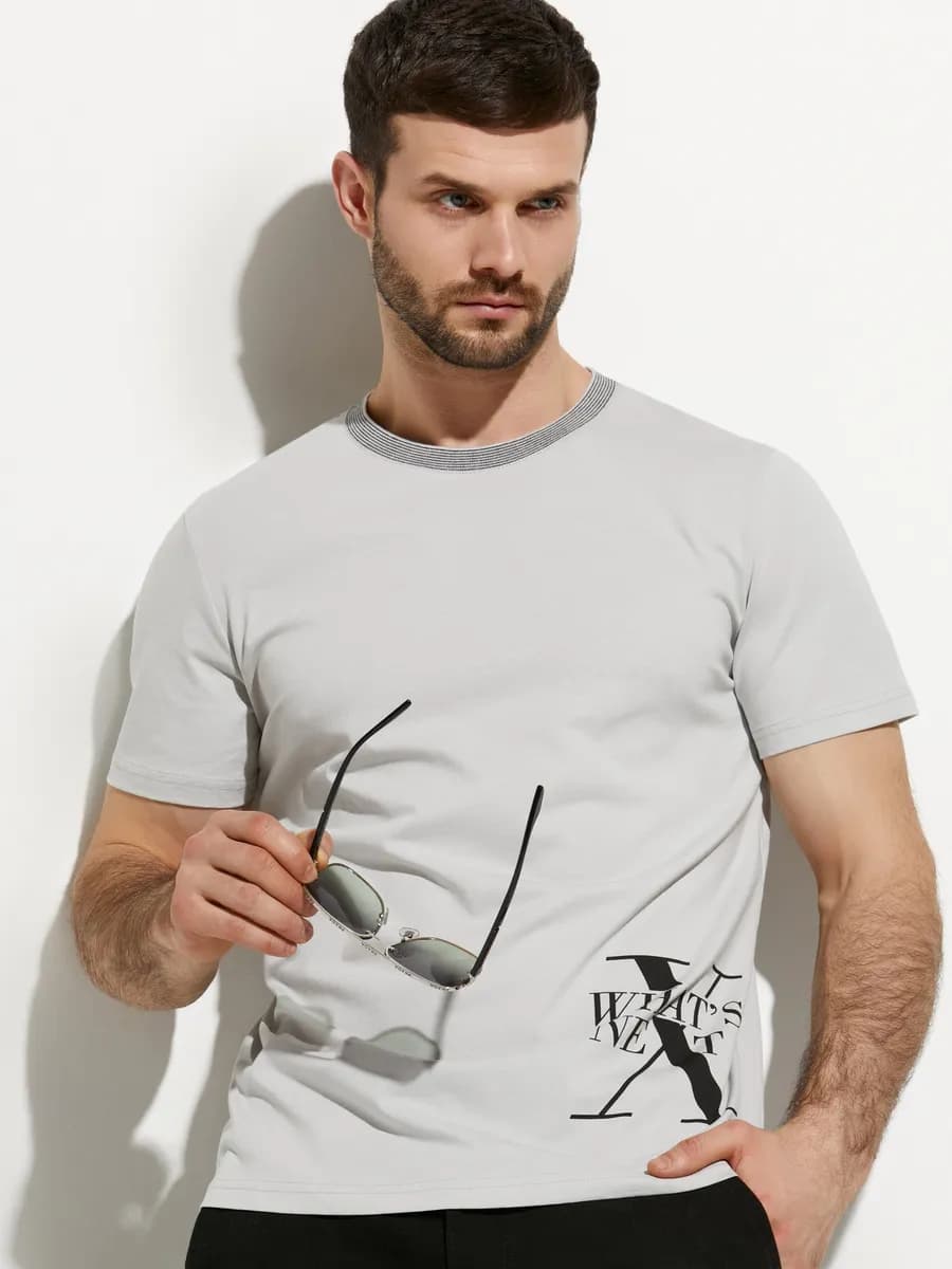 Футболка мужская больших размеров с надписью