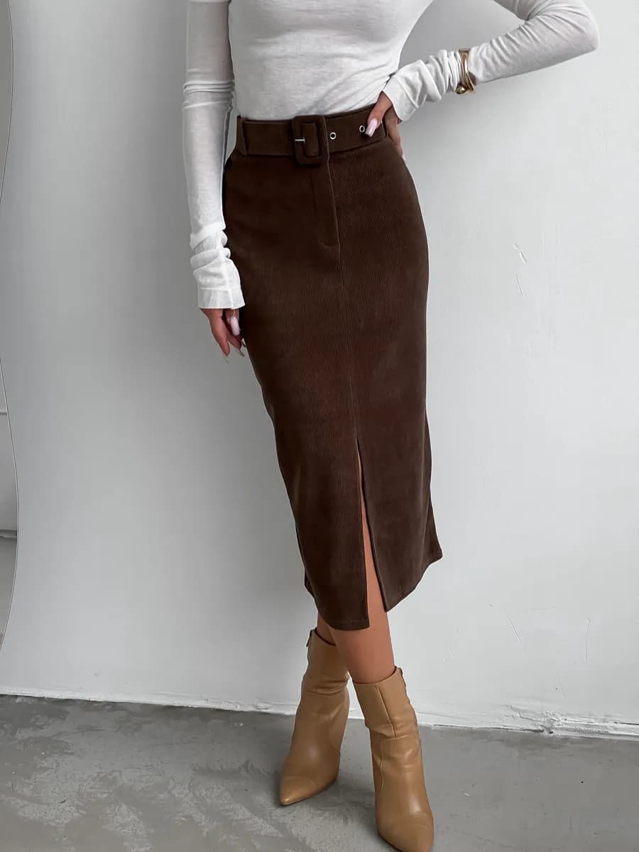 Юбка вельветовая демисезонная