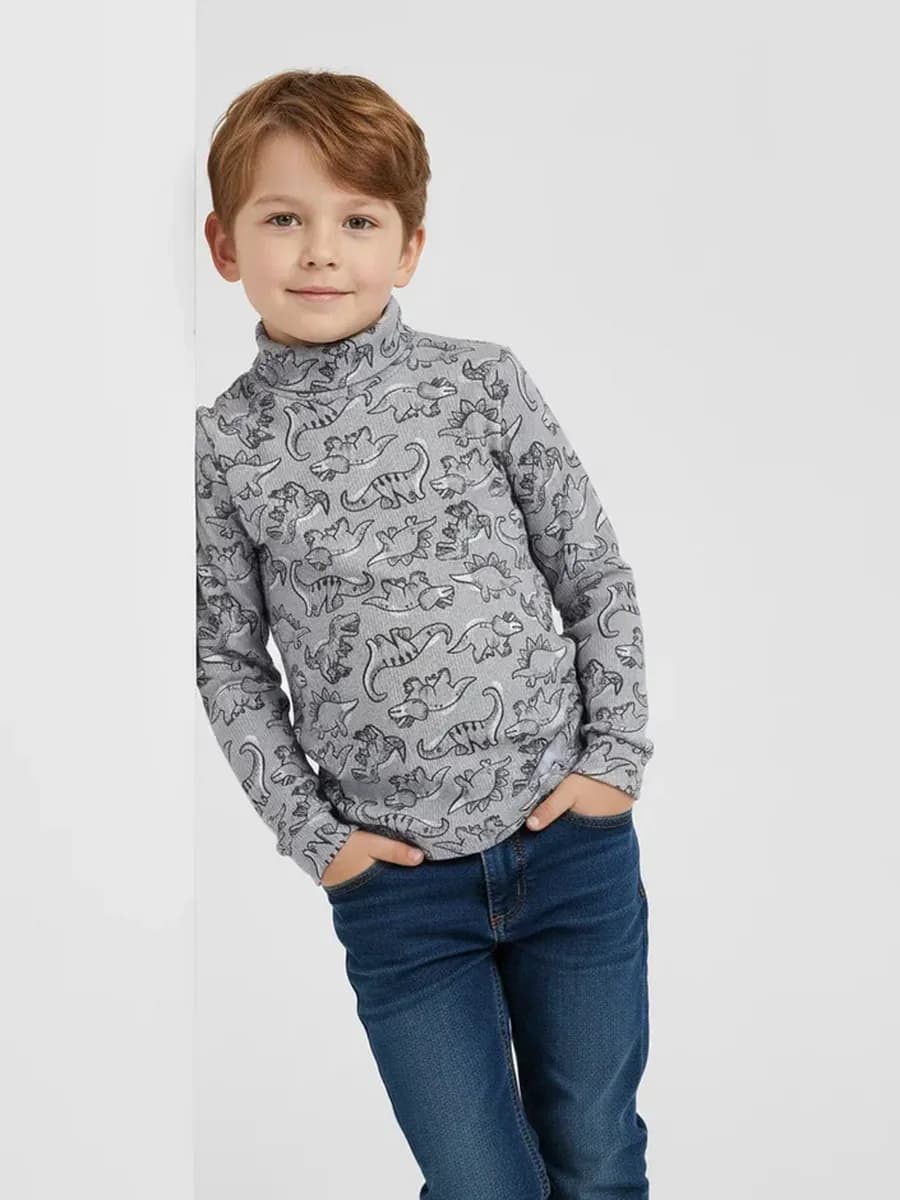 Водолазка для мальчика в рубчик