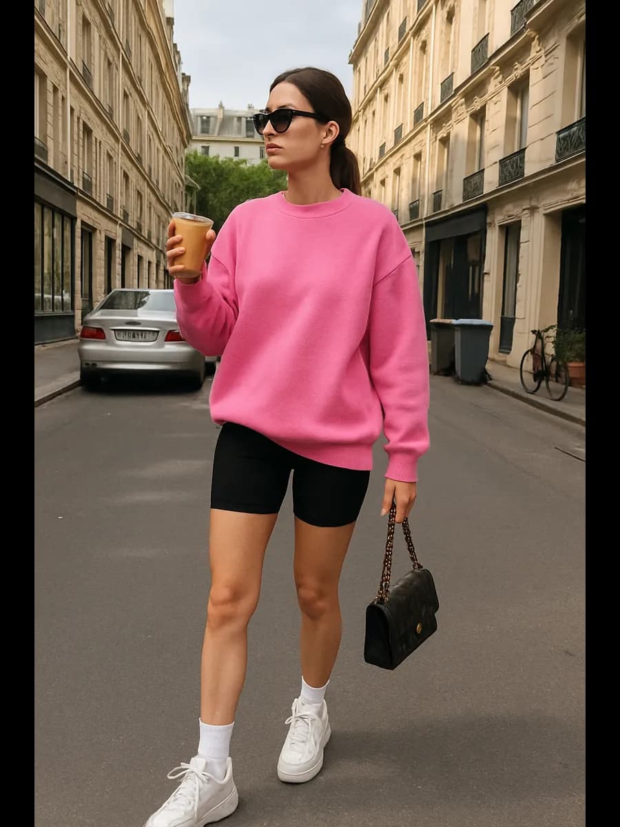 Свитшот оверсайз с начесом