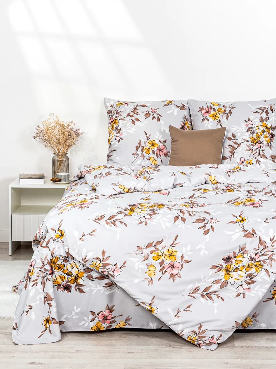 Постельное белье 1.5 спальное полисатин - фото 1