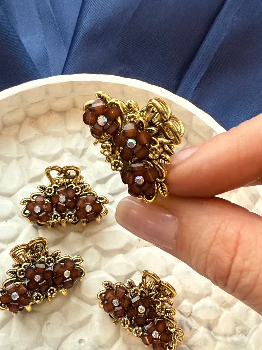 Крабики для волос маленькие металлические