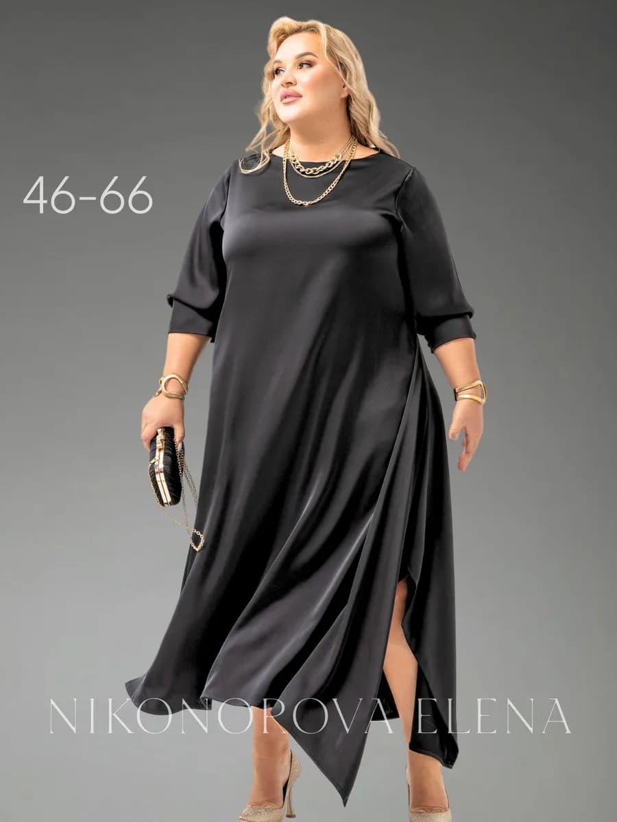 Платье вечернее праздничное нарядное большие размеры - фото 1