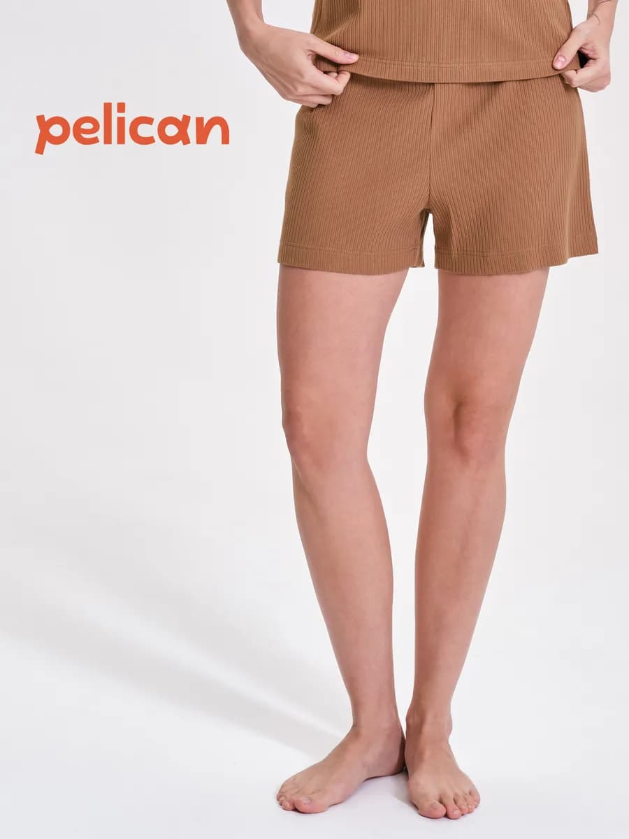 Шорты женские домашние в рубчик