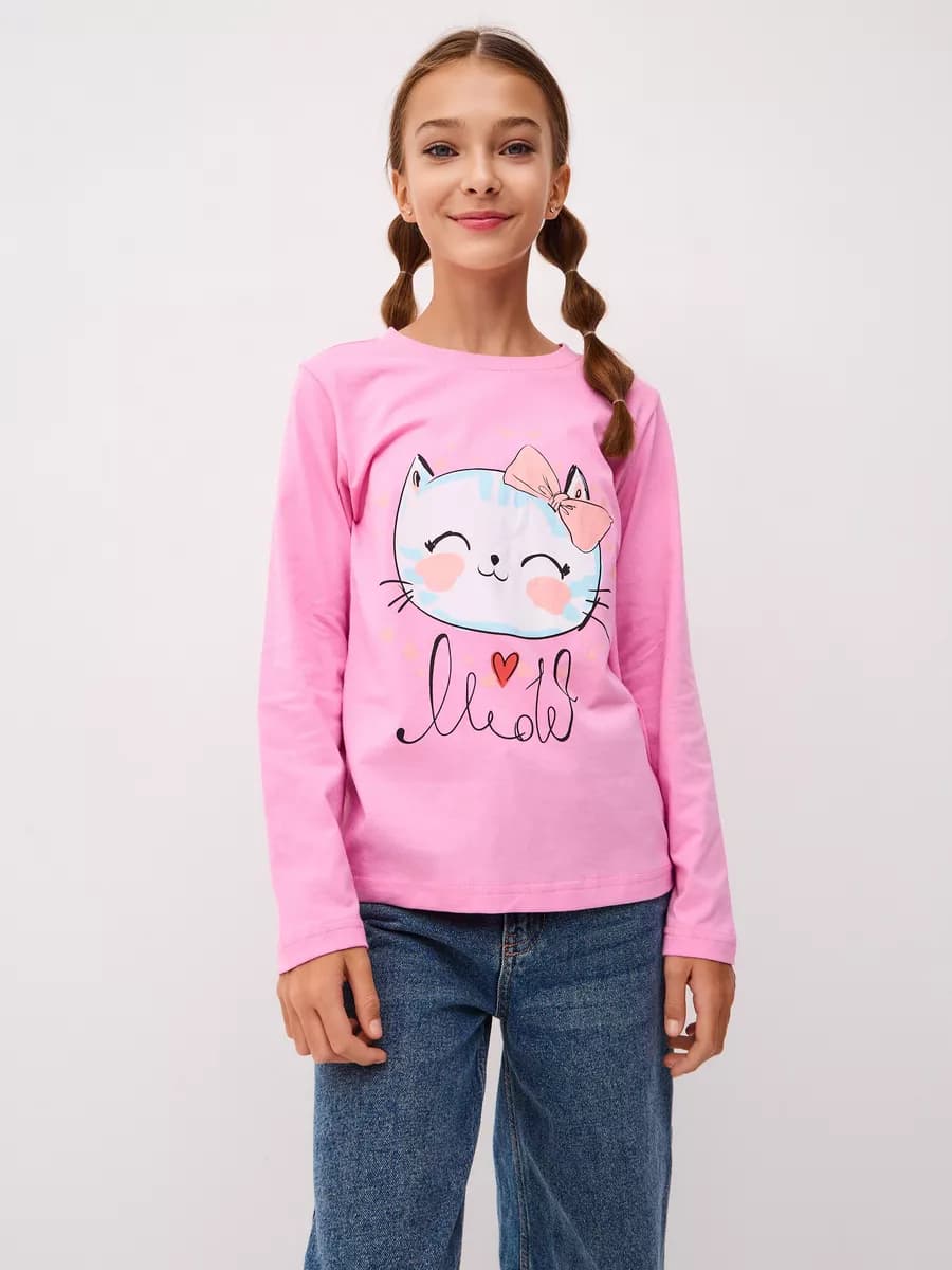 Футболка с длинным рукавом лонгслив хлопок - фото 1