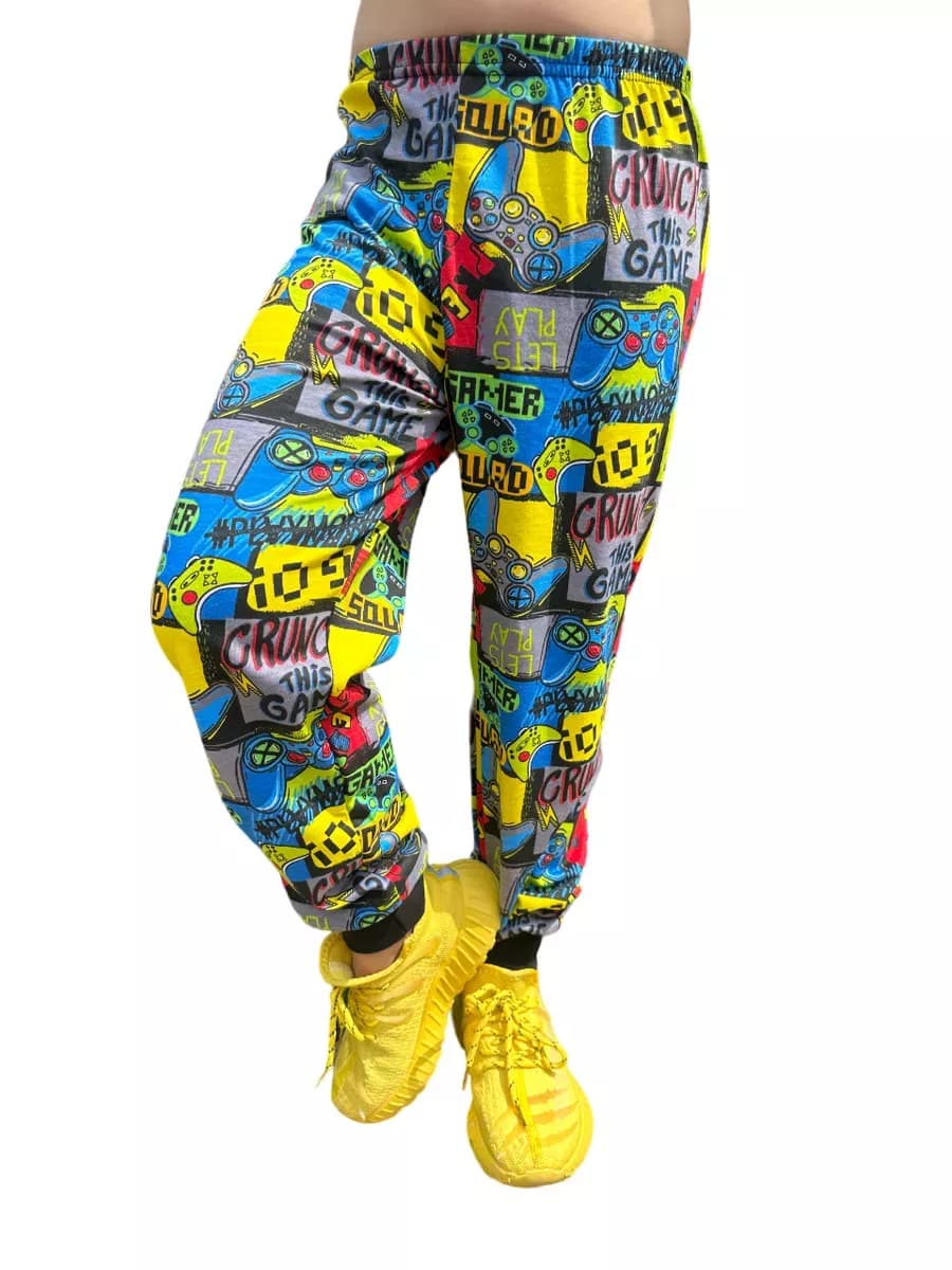 Брюки домашние трикотажные с манжетами