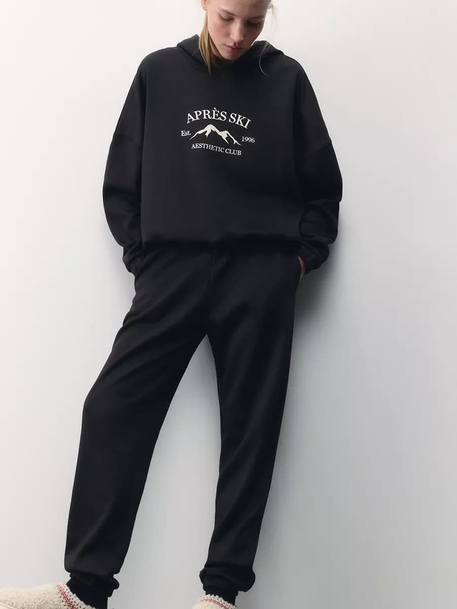 Брюки-джоггеры спортивные с начесом