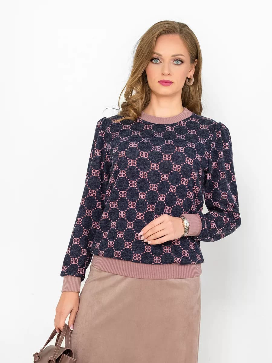 Джемпер трикотажный с длинным рукавом