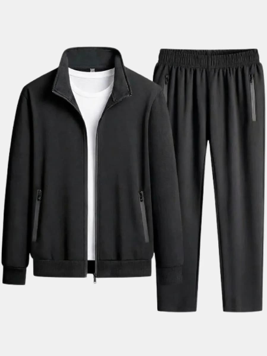 Спортивный костюм на молнии без начеса без капюшона