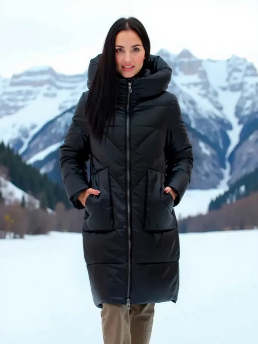 Куртка женская зимняя удлиненная