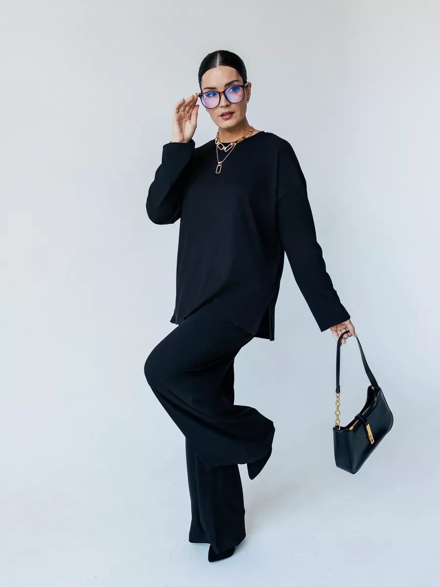 Брючный костюм лапша большие размеры - фото 1