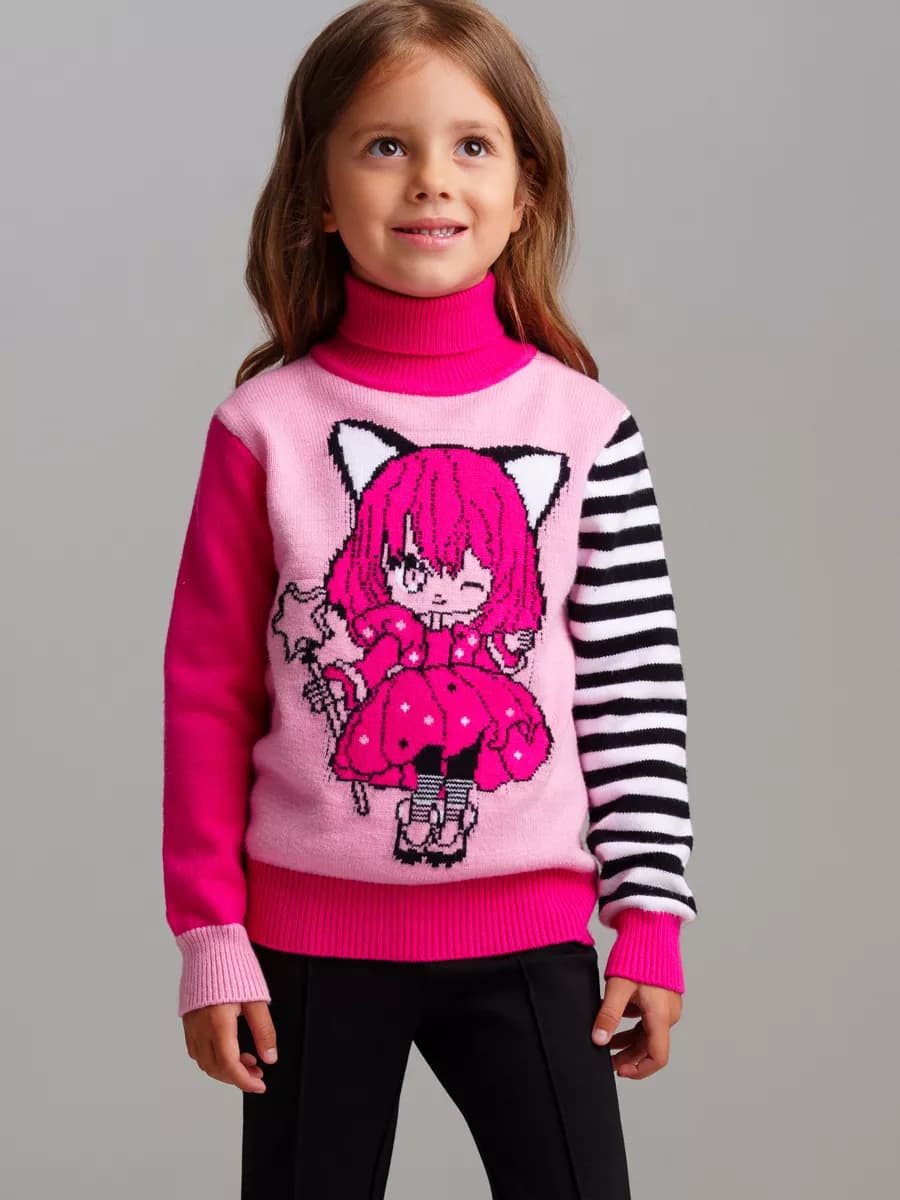 Свитер жаккардовый