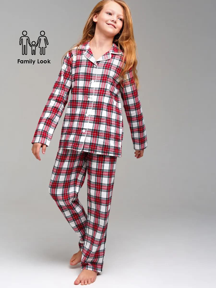 Пижама фланелевая рубашка, брюки