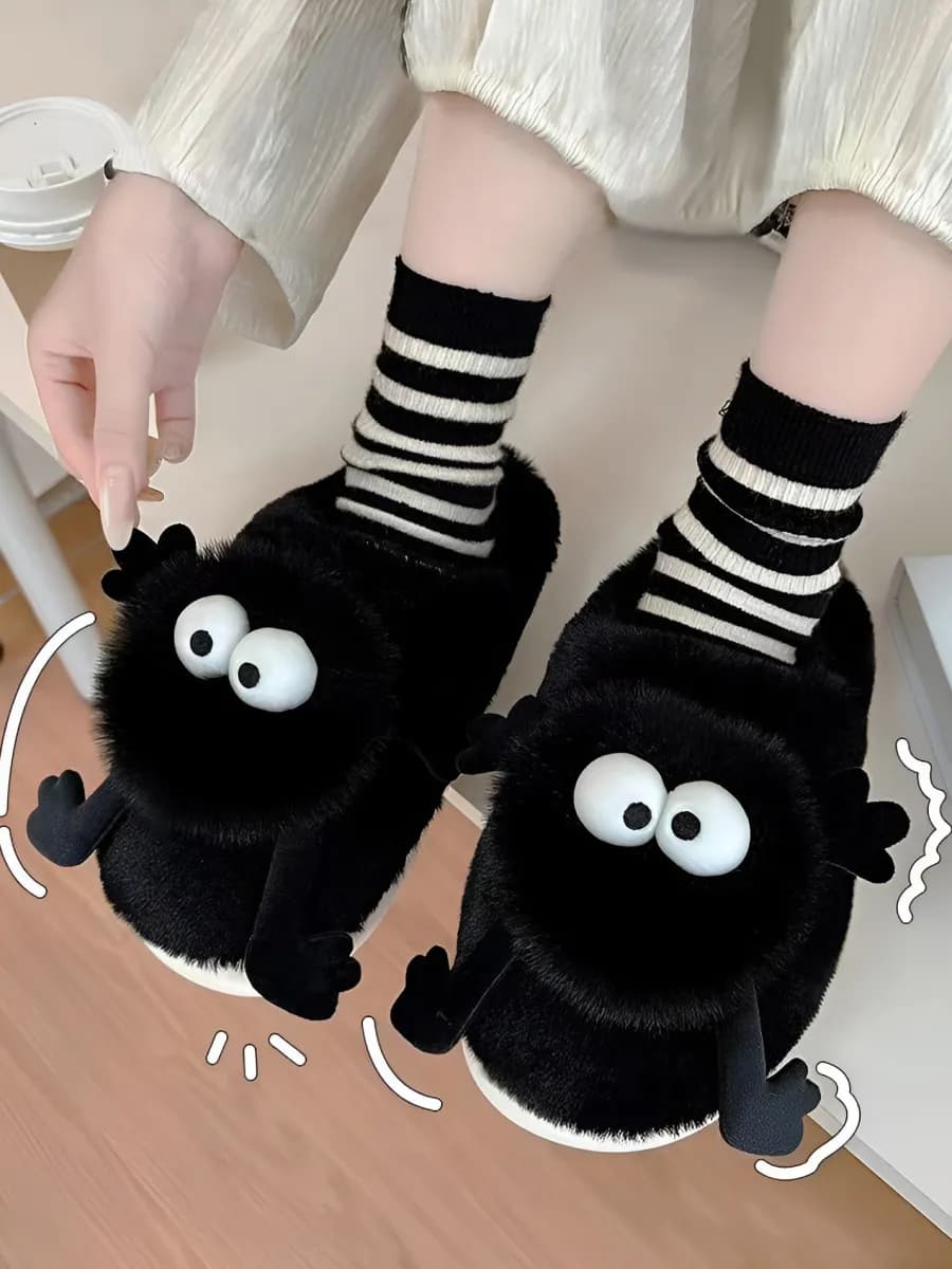 Тапочки домашние пушистые