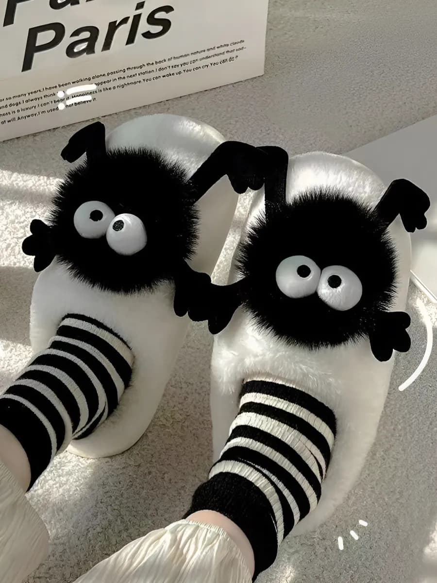 Тапочки домашние пушистые