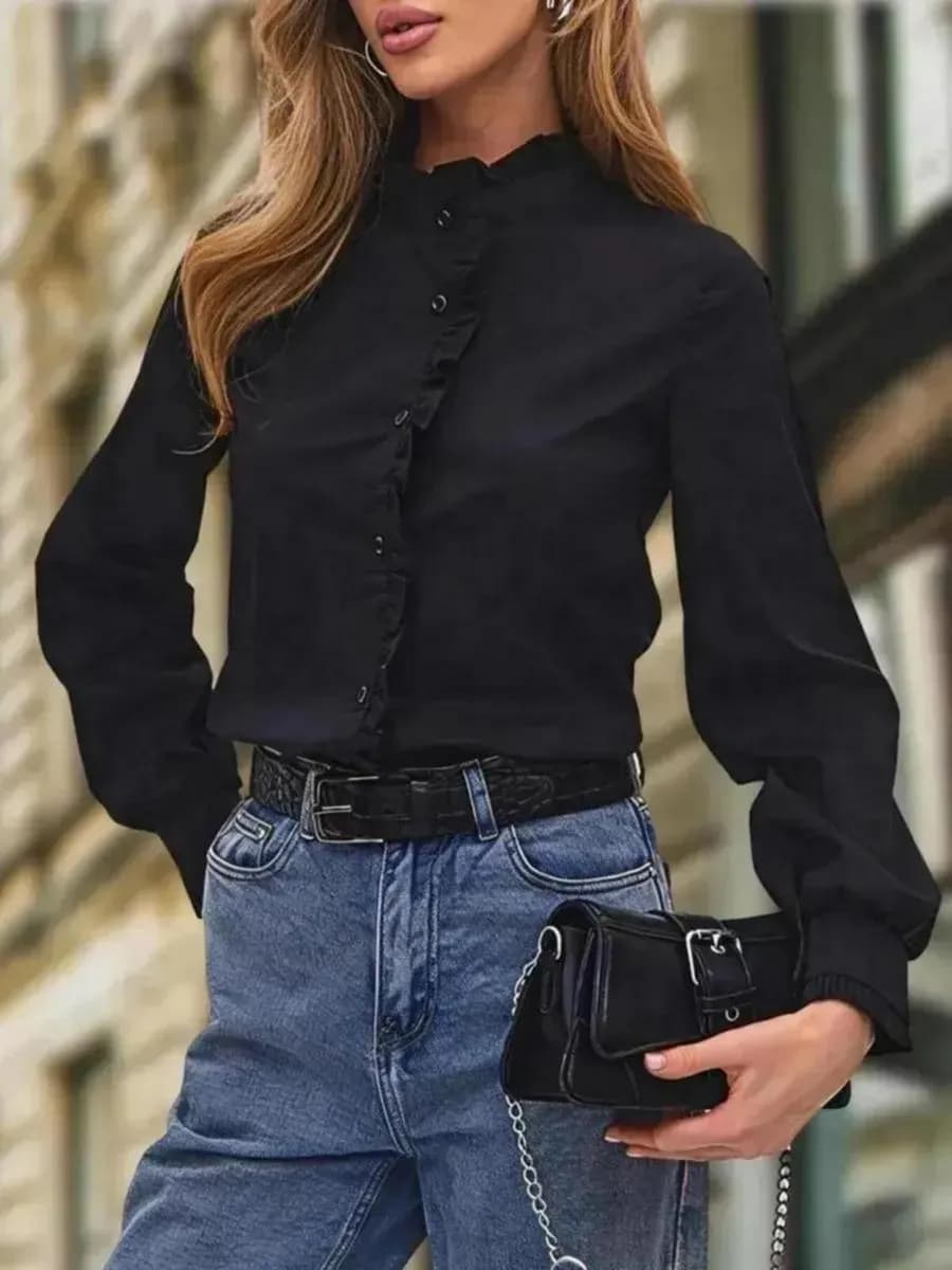 Рубашка винтажная школьная - фото 1