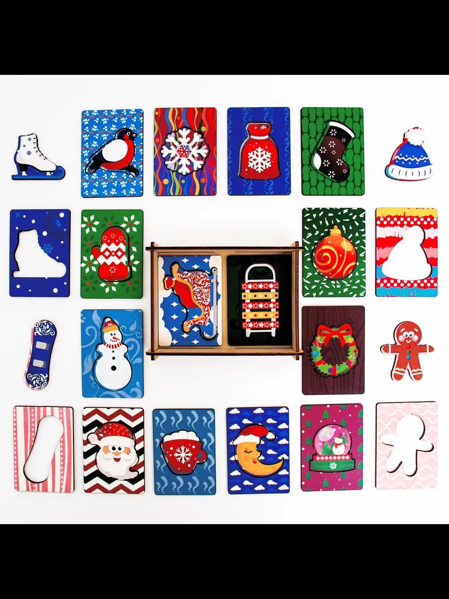 Досочки Сегена фигурные. "Зимние"