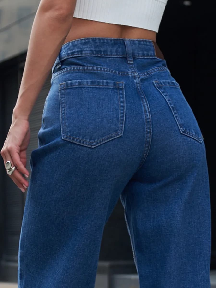 Джинсы прямые большие размеры плотные