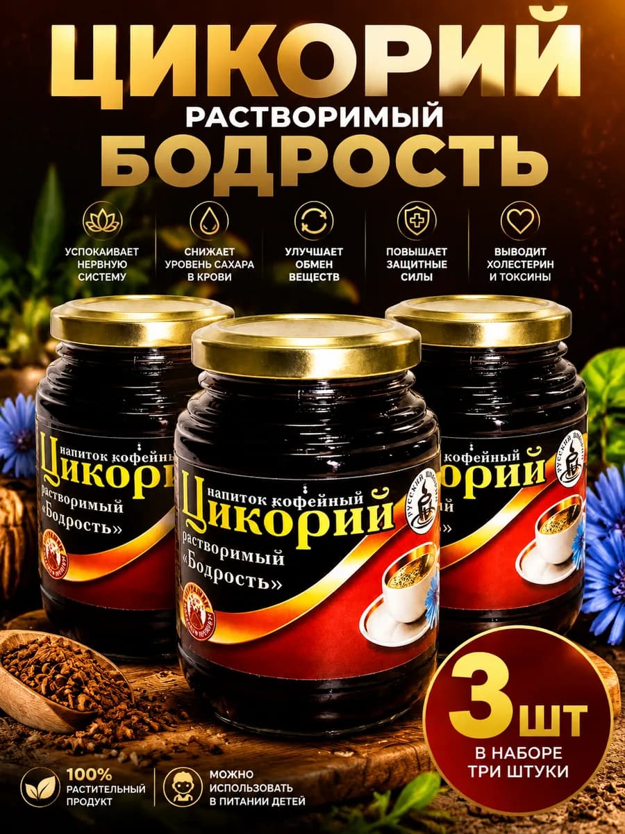 Цикорий растворимый Бодрость 330 г, 3 шт