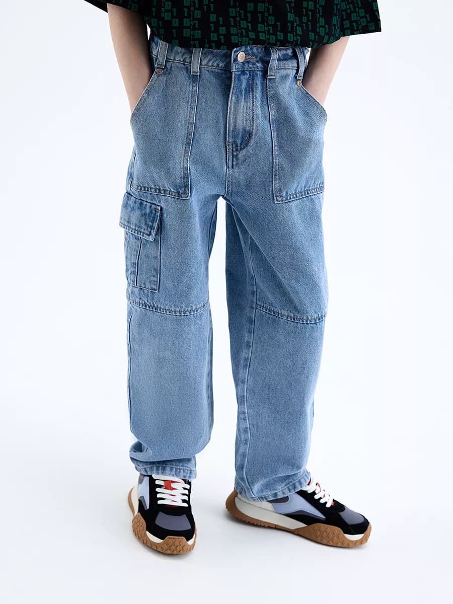 Джинсы карго прямые