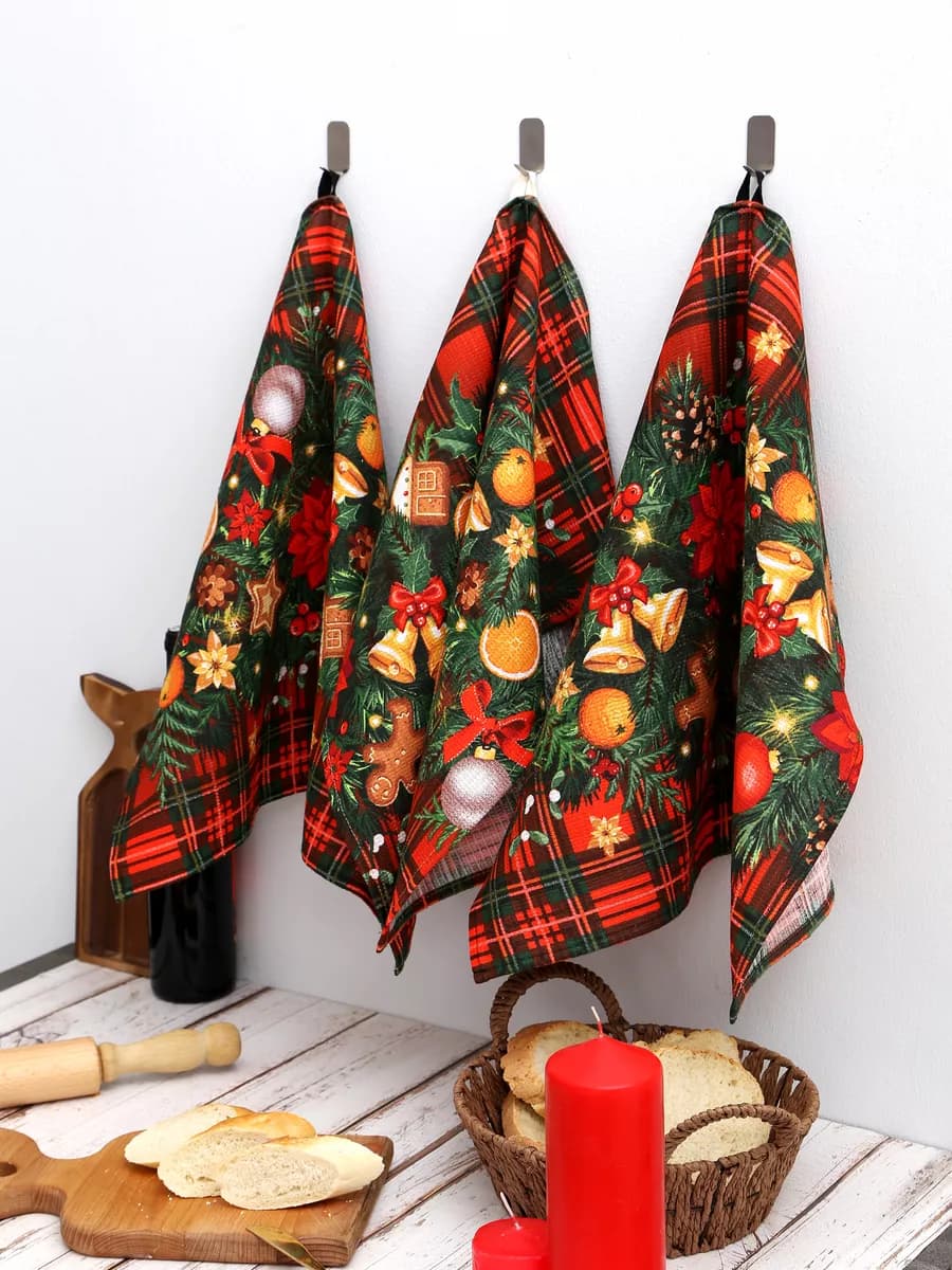 Полотенце кухонные набор на Новый Год 2026