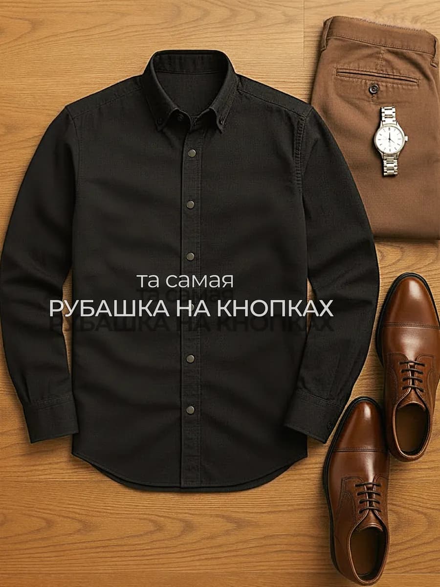 рубашка мужская с длинным рукавом
