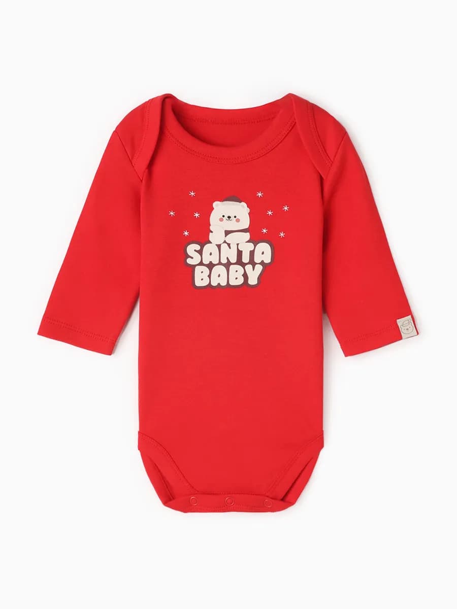 Боди новогодний для новорожденных