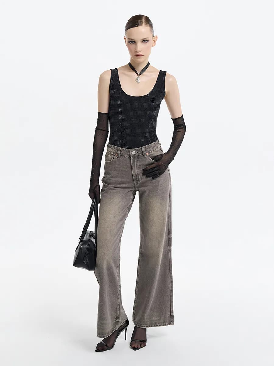 Боди со стразами