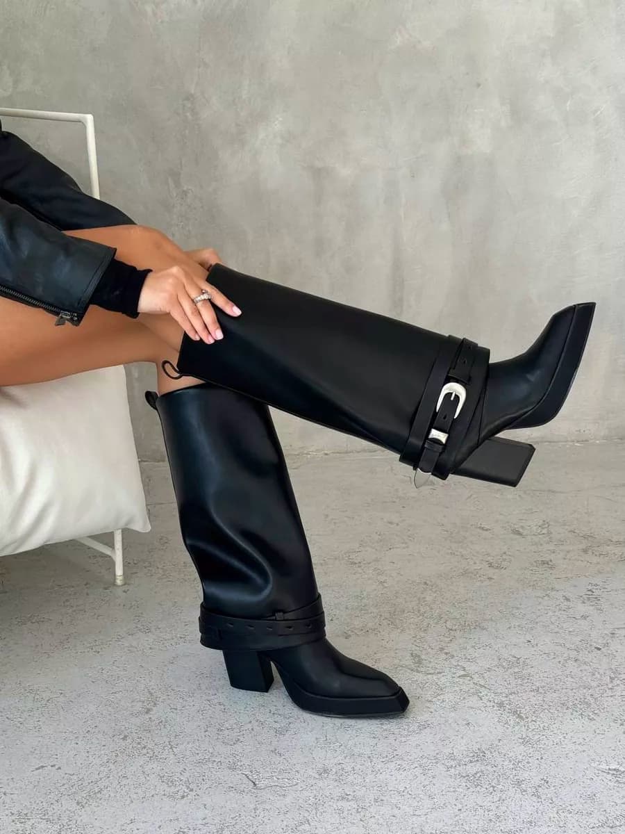 Сапоги казаки демисезонные