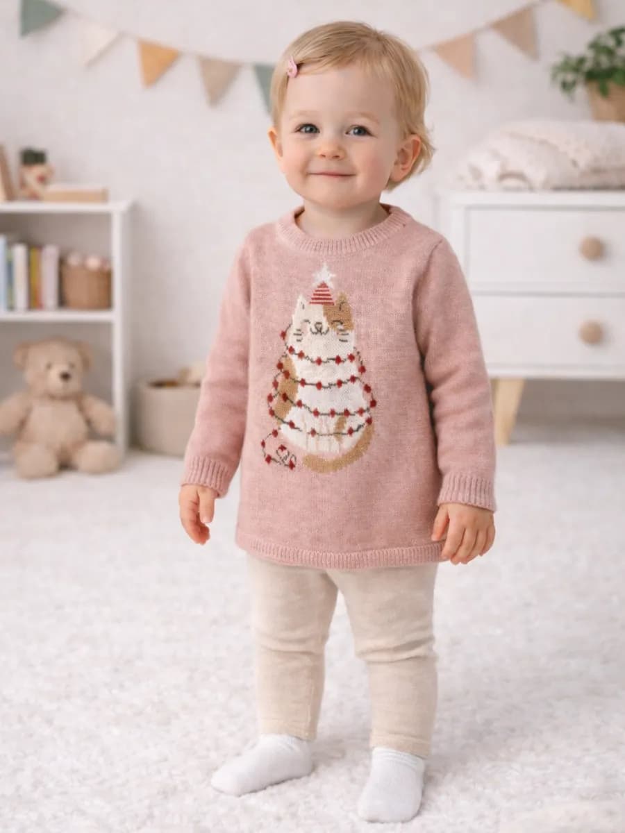 Свитер для малыша вязаный