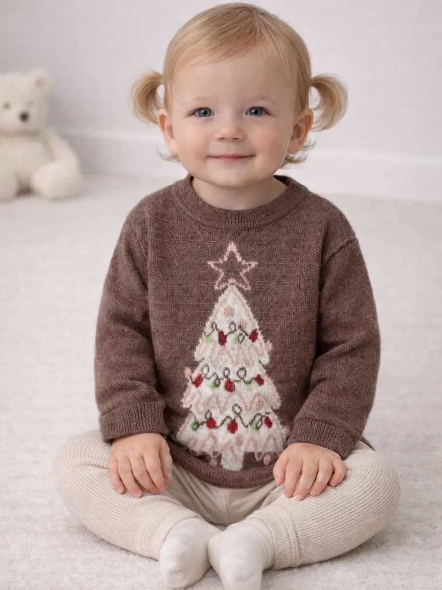 Детская новогодняя кофта для новорожденных